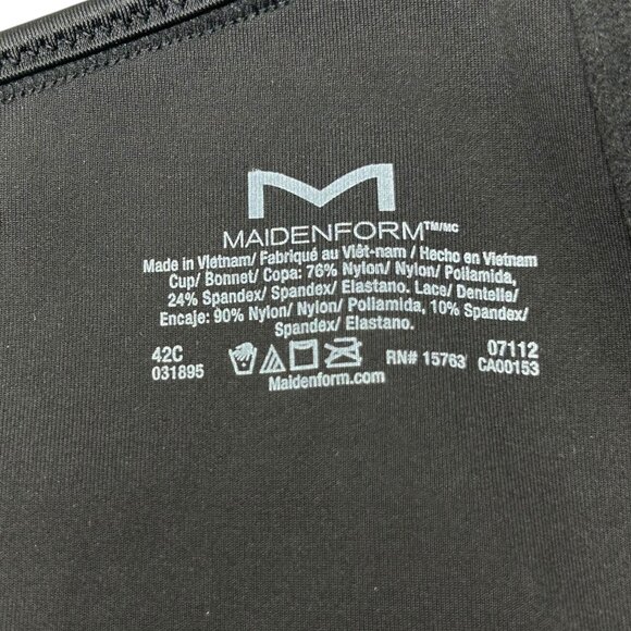 NWT Maidenform 42C One Fab Fit Bra Front Close Underwire Full Coverage Lace - Picture 8 of 11